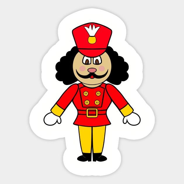 CHRISTMAS Toy Soldier Nutcracker Sticker by SartorisArt1